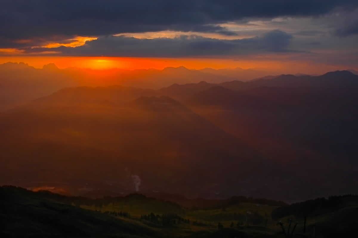 Sonnenaufgang Alp Salaz Untervaz